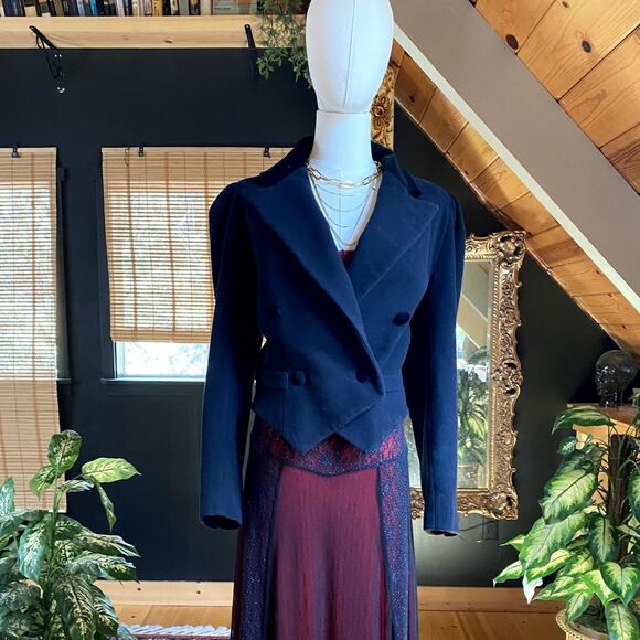 Laura Ashley Wool Jacket Vintage - Picture 1 of 6